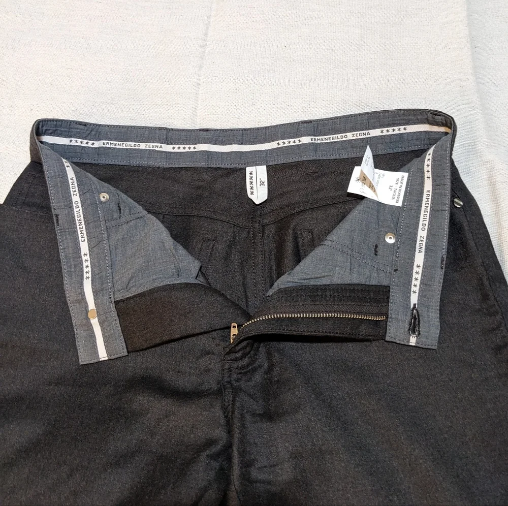 Wool Zegna pants mens 32 27 - Picture 7 of 16